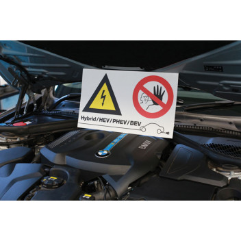 LASER High Voltage/No Admittance Sign (without text)