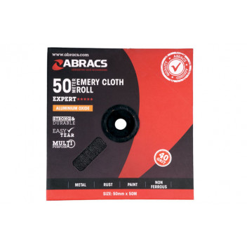CONNECT Abracs Emery Roll 50mm x 50m x P40 Box 1