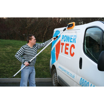 LASER Wash Brush With 1.8m - 3.2m Extending (Flow Through)