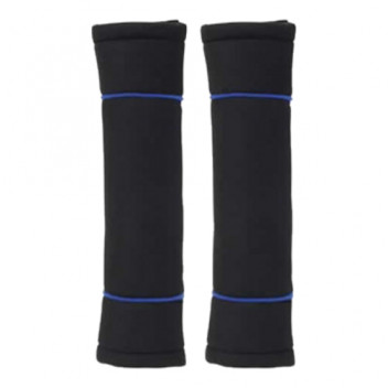 Seatbelt pads 'Classic' black/blue