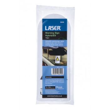 LASER Hybrid/EV Warning Sign 10pc