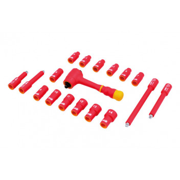 LASER Insulated Socket Set 1/4D 18pc"