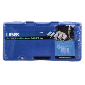LASER Thin Wall Spark Plug Socket Set 3/8D 5pc"