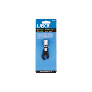 LASER Flexible Crows Foot Wrench 12mm 3/8D"