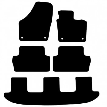Carpet Mat Set SEAT Alhambra 2010- 7 SEAT version