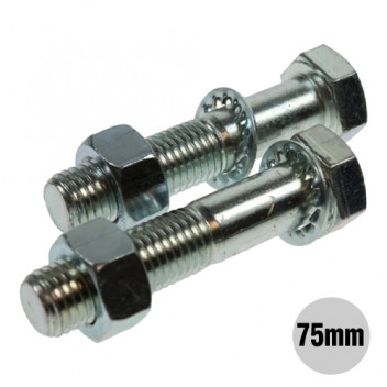 High Tensile (8.8) Nuts & Bolts M16 x 75mm DP (2)