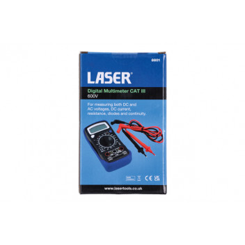 LASER Digital Multimeter CAT III - 600V