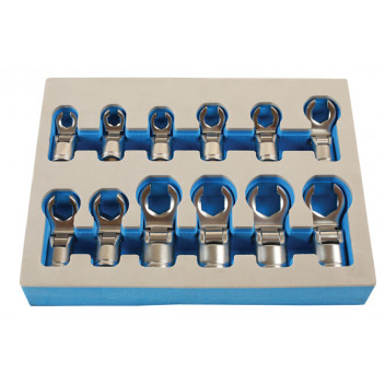 LASER Flexible Crows Foot Wrench Set 3/8D 12pc"