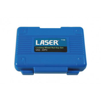 LASER Locking Wheel Nut Key Set - VAG  22pc