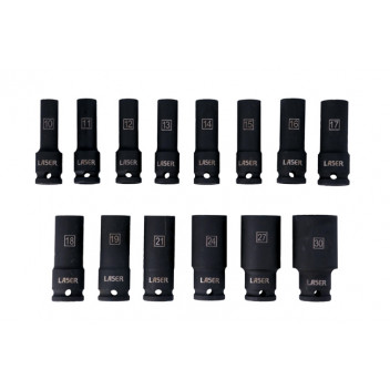 LASER Deep Impact Socket Set 14pc 1/