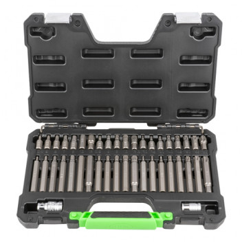 42 PIECES MECHANICS BIT SET HEX, 12-POINT, TORX, AND RIBE (T
