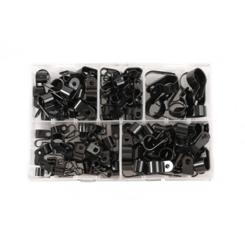 CONNECT Assorted Nylon P Clips 160pc