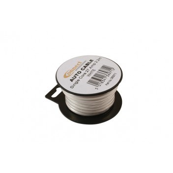 CONNECT Mini Reel Automotive Cable 27 Amp White 2.2m