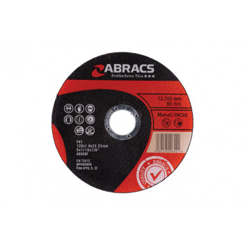 CONNECT Abracs 125mm x 1.6mm Thin Cutting Discs Pack 10