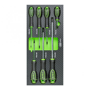 Set Of 7 Phillips Screwdrivers Eva Tray - Carbon Finish