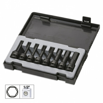 8 Piece Set Of 1/2 Hexagonal Impact Socket Bits"
