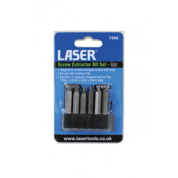 LASER Screw Extractor Bit Set 6 pc