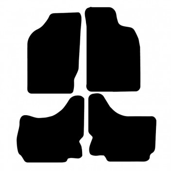Rubber Mat Set MITSUBISHI L200 DBL CAB 1988-2006