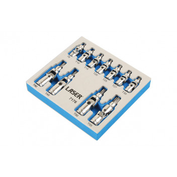 LASER Star Bit Set - Tamperproof/Universal Joint  11pc