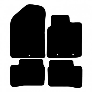 Carpet Mat Set KIA PICANTO 11>17  (4 PIECE + 3 CLIPS)