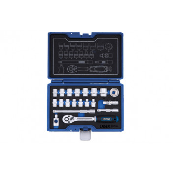 LASER Socket Set 3/8D - 20pc - 50th Anniversary"
