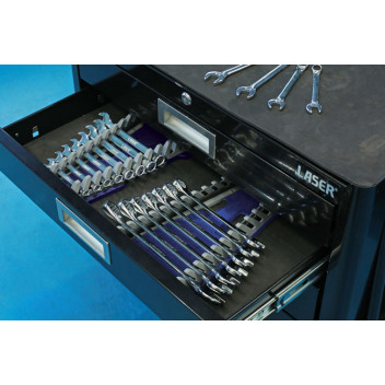 LASER Laser Tools Racing Spanner Organiser - 16 Spanners