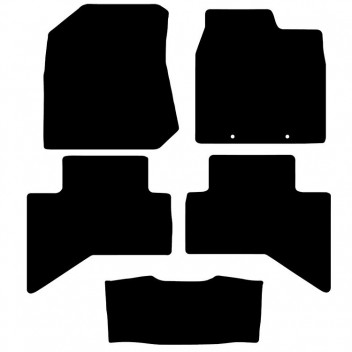 Rubber Mat Set ISUZU D-MAX 2012>  (5XL PIECE + 4 CLIP