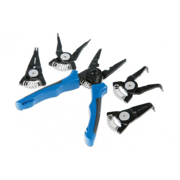 LASER Interchangeable Circlip Plier and Crimper Set 5-in1