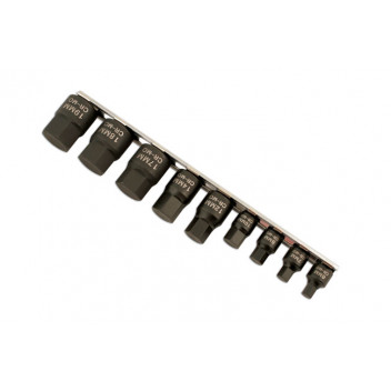 LASER Hex Bit Set (Metric) - Low Profile 9pc