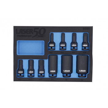 LASER Hub Nut Socket & Bit Master Set for German Vehicles -