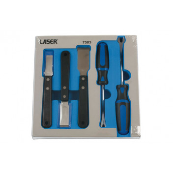 LASER Clip Remover & Tungsten Tipped Scraper Set 5pc