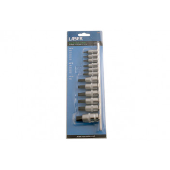 LASER Star Bit Set 1/4 3/8" & 1/2"D 12pc"