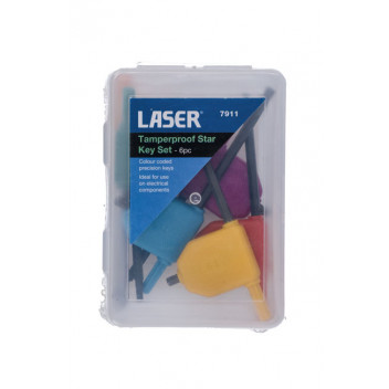 LASER Tamperproof Star Key Set 6pc