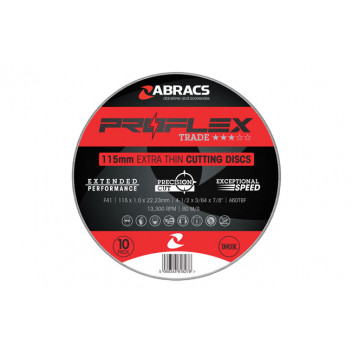CONNECT Abracs 115mm x 1.0mm Thin Discs 10 x 10 Tins