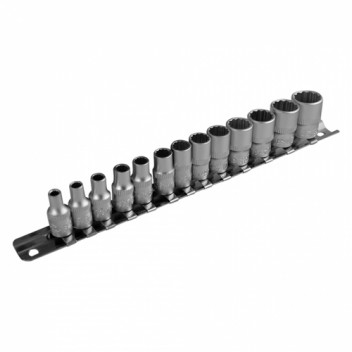 Bit Socket Set 1/4 12 Point Sockets"
