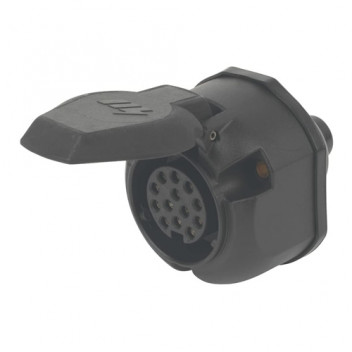 12V 13 Pin Euro Socket Plastic Blister Pack (1)