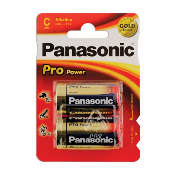 CONNECT Panasonic Pro Power Size C Battery 2pc