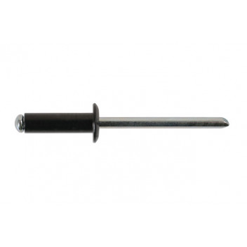 CONNECT Std Flange Black Rivets 4.0mm x 10mm Pk 100