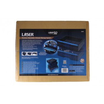 LASER Premium Stackable 2 Drawer Storage System - 50th Anniv