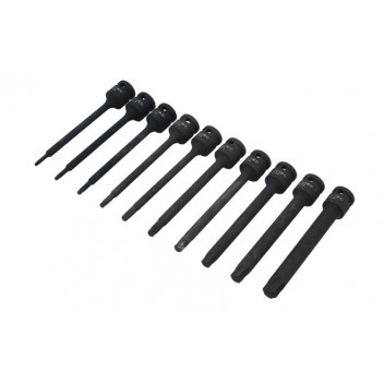 LASER Star Impact Bit Set 150mm Length 10pc 1/2D"