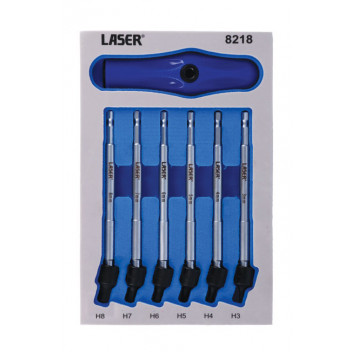 LASER UNIVERSAL JOINT HEX BIT SET 6PC