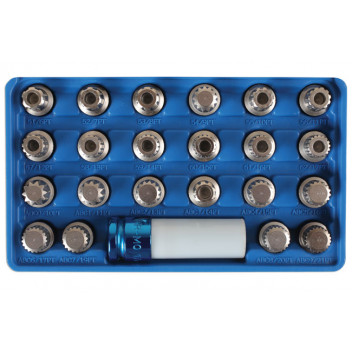 LASER Wheel Nut Key Set - VAG 23pc