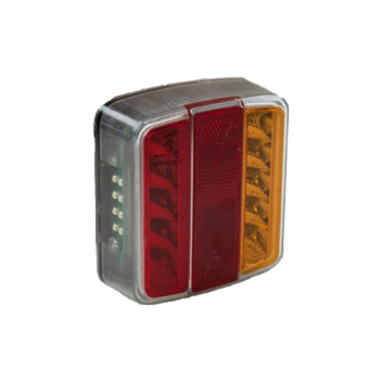 LAMP - 12V LED Square Combination Lamp with 150mm Cable DP