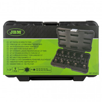 8 Piece Set Of 1/2 Torx Impact Socket Bits"