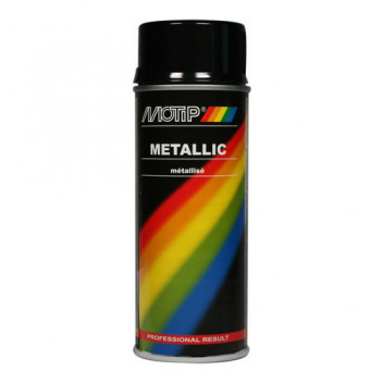 Motip Metallic Paint Black 400ml
