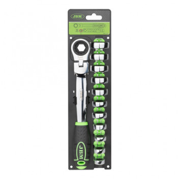 Ratchet Wrench With 12 Interchangeable Head