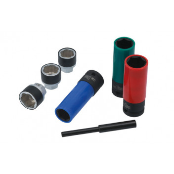 LASER Wheel Nut & Bolt Extractor Socket Set 7pc