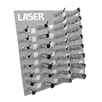 LASER Complete Socket Rack 3/8D"
