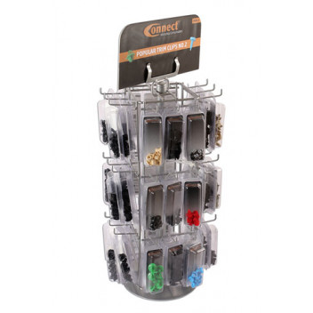CONNECT Trim Clip Rack Version 2 c/w Clam Packs 108pc