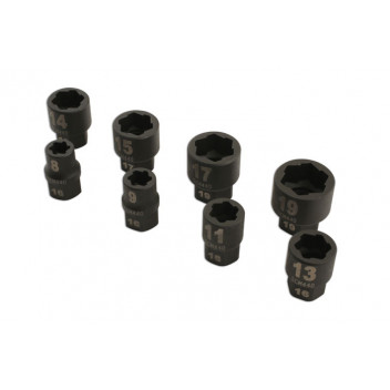 LASER Damaged Nut/Bolt Remover 3/8D 8pc"